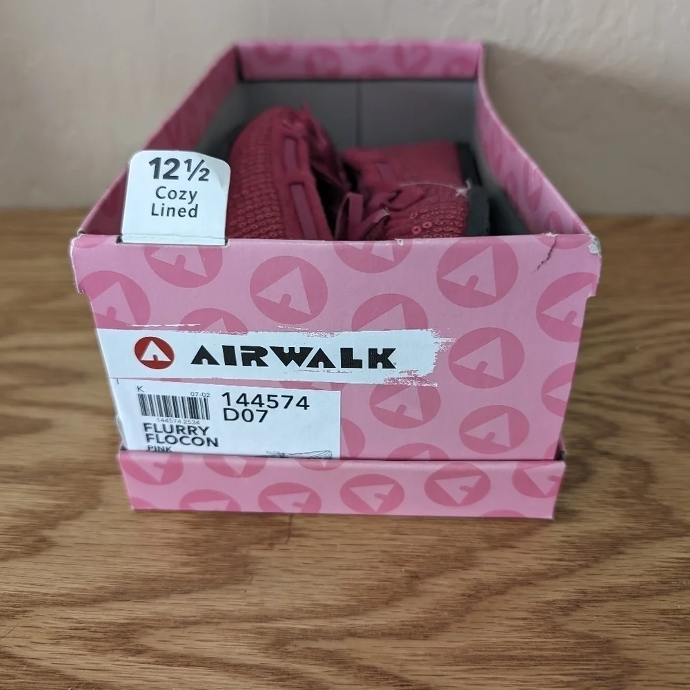 Airwalk Flurry Flocon Pink Sequin Slippers